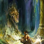Painting of sea monter by Justin Sweet